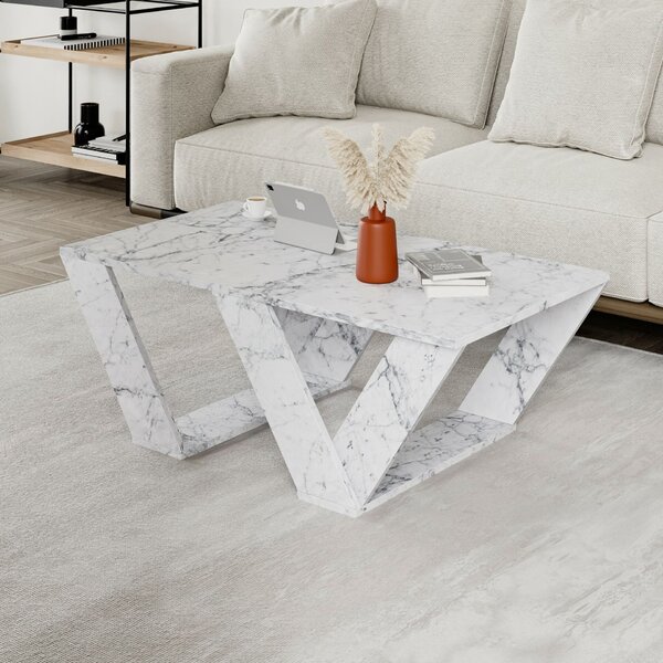 Hanah Home Dohányzóasztal Carrara Márvány Pipra
