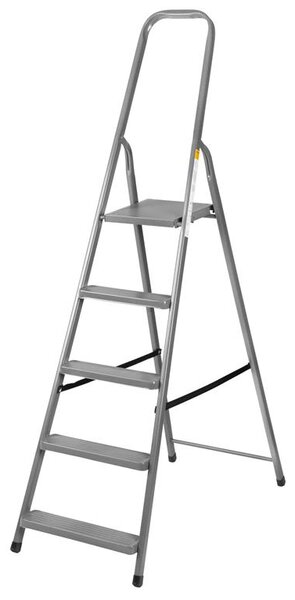 Lépcső Strend Pro ST-D4, 4 fokos, acél, 149 cm, hord. 125 kg