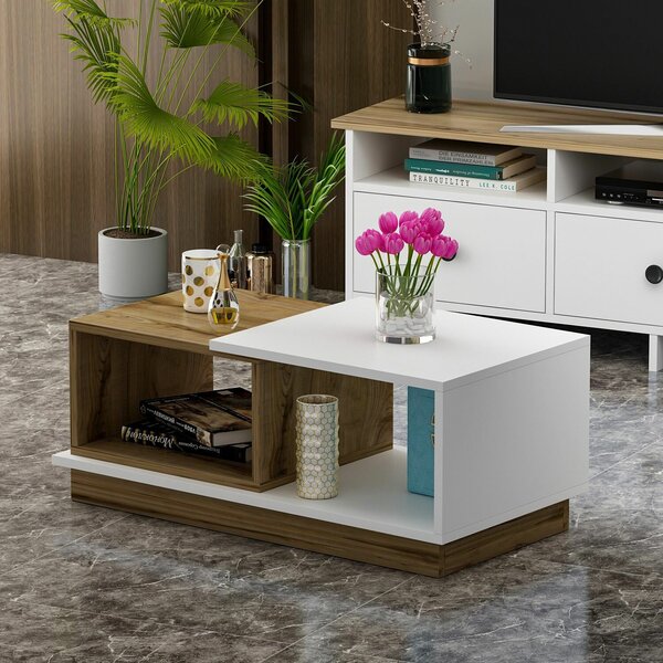Hanah Home Dohányzóasztal White Oak Viyana - Fehér