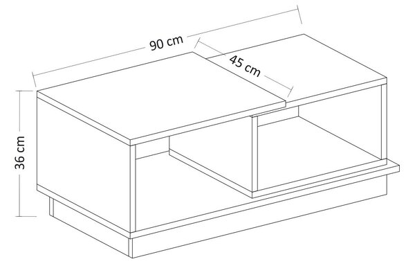 Hanah Home dohányzóasztal, Travertin Koncepció - Travertin