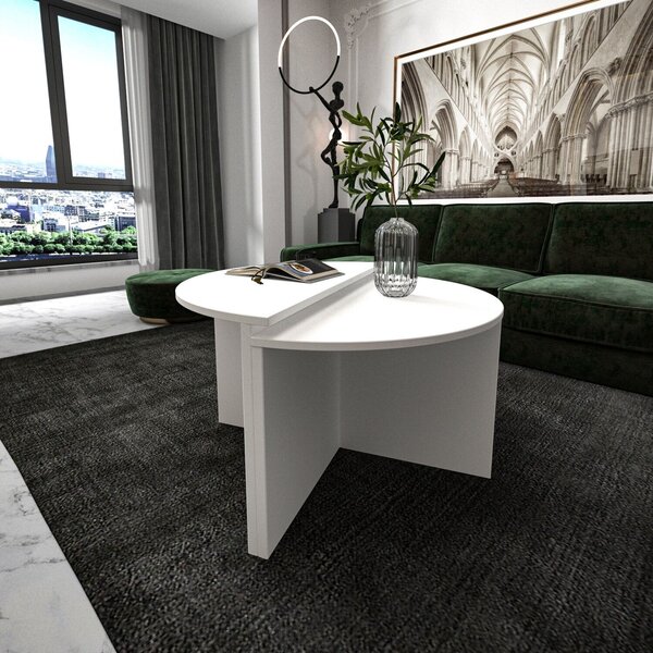 Hanah Home Coffee Table White Dolunay - White