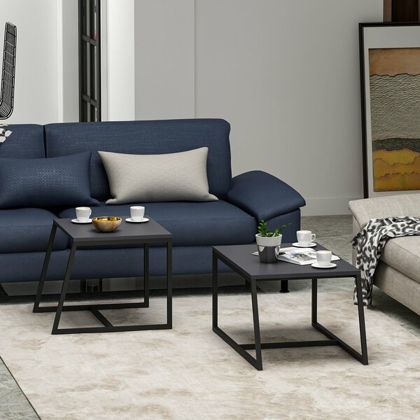Hanah Home Dohányzóasztal Antracit Minimál - Antracit