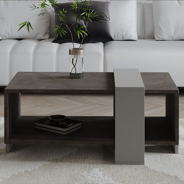 Hanah Home Gordion Marble Dohányzóasztal, Szürke Meleni