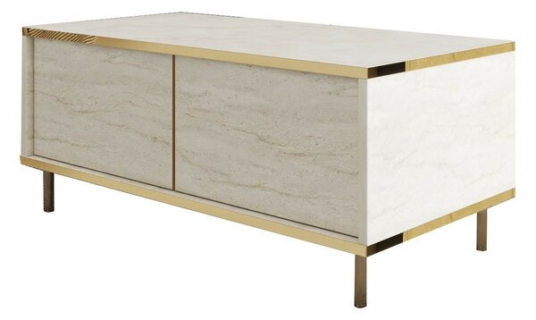 Hanah Home Imaj dohányzóasztal, Travertin Gold - Travertin