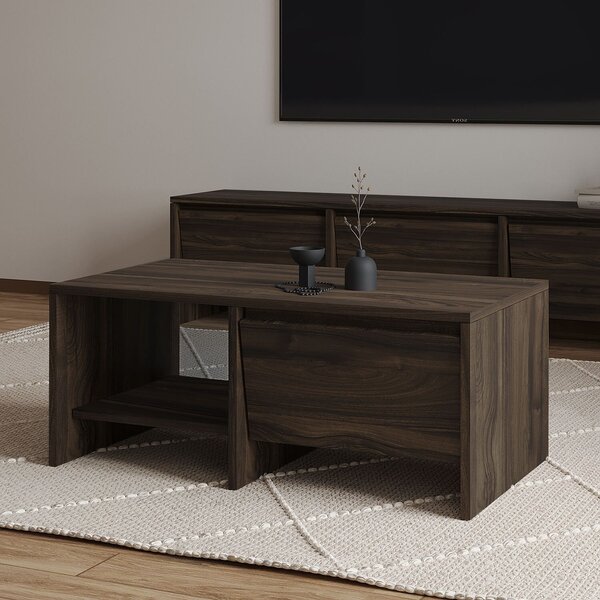 Hanah Home Coffee Table Walnut Laris - Walnut