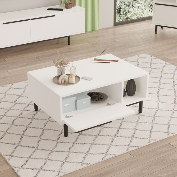 Hanah Home Dohányzóasztal Fehér On2-W