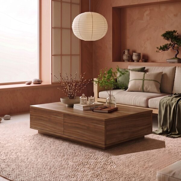 Hanah Home dohányzóasztal dió színű Ave14-Ce