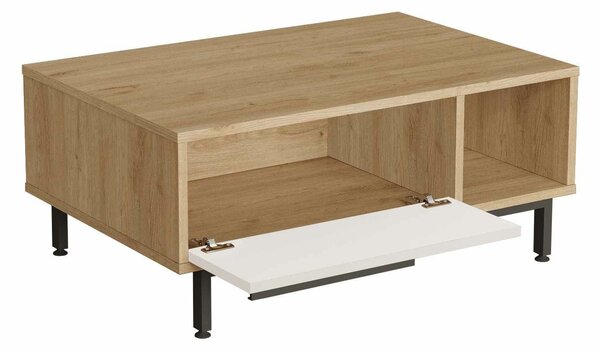 Hanah Home Dohányzóasztal Natúr fehér Boh2-Sw