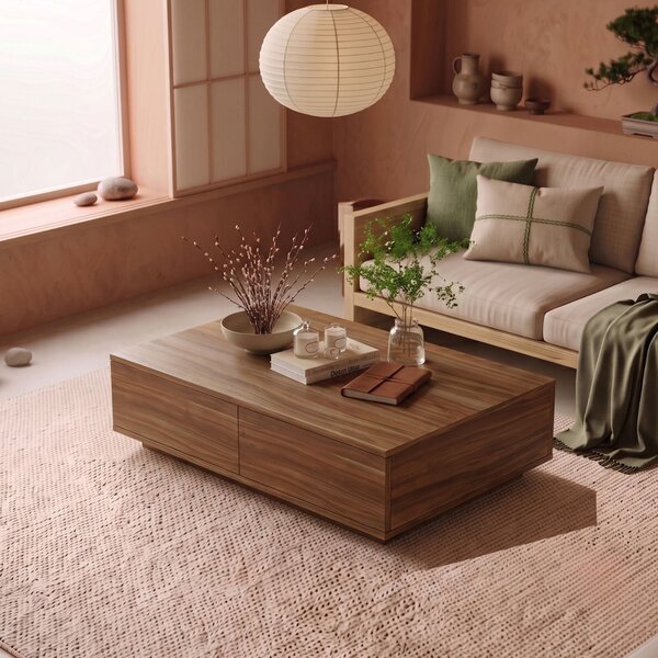 Hanah Home dohányzóasztal dió színű Ave14-Ce