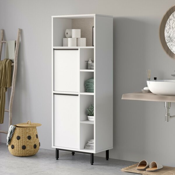 Hanah Home Fürdőszoba szekrény Fehér On10C-W