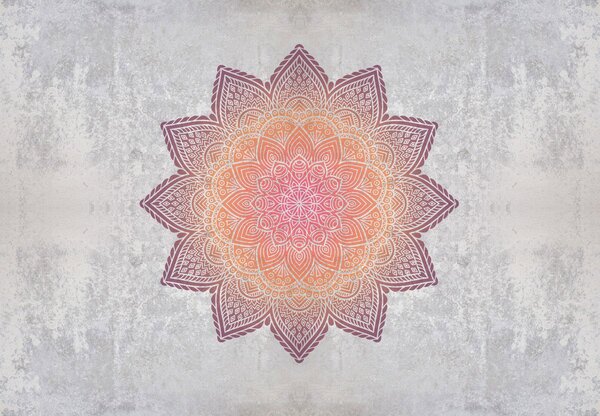 Fotótapéta - Mandala beton motívummal (147x102 cm)