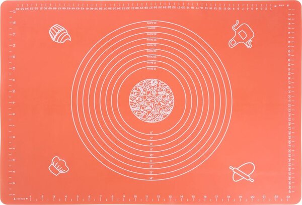 Alátét MagicHome, tésztára, szilikon, piros, 64 x 45 cm