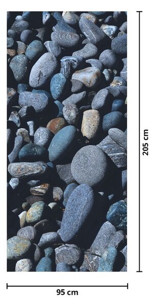 Fotótapéta ajtóra - Kavicsos strand (95x205cm)