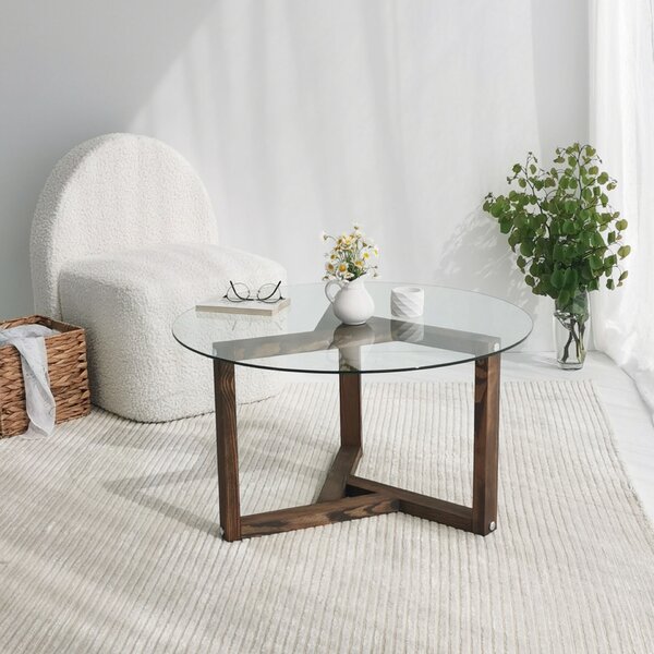 Hanah Home Coffee Table Walnut Miro - Walnut