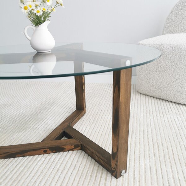 Hanah Home Coffee Table Walnut Miro - Walnut