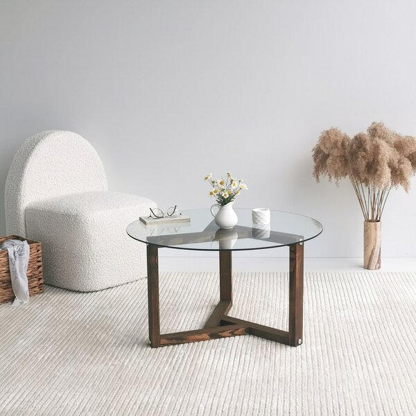 Hanah Home Coffee Table Walnut Miro - Walnut