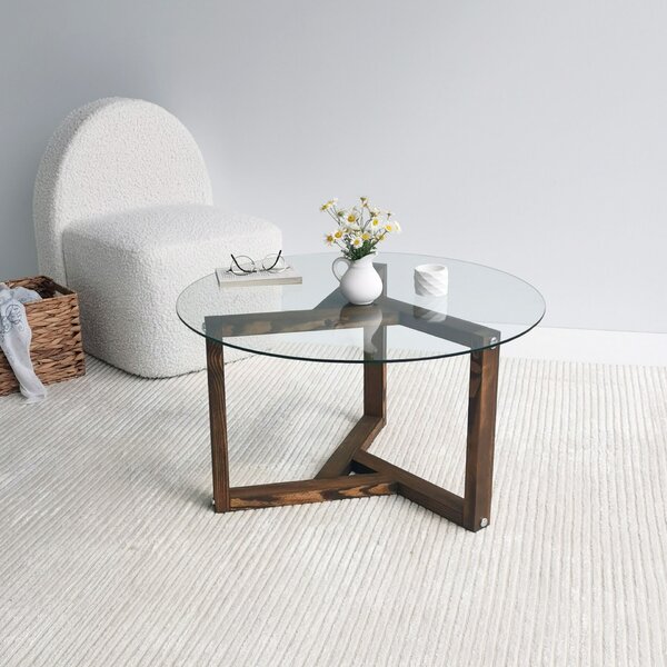 Hanah Home Coffee Table Walnut Miro - Walnut