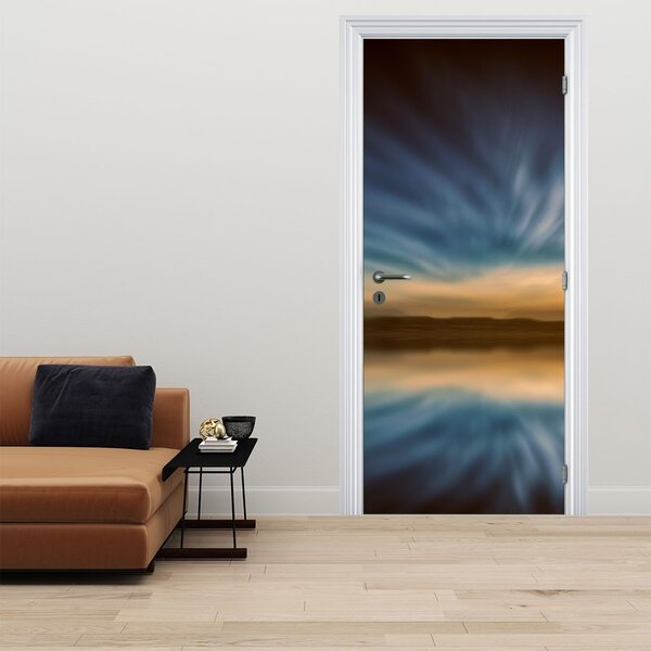 Fotótapéta ajtóra - Világítótorony a tengerben (95x205cm)