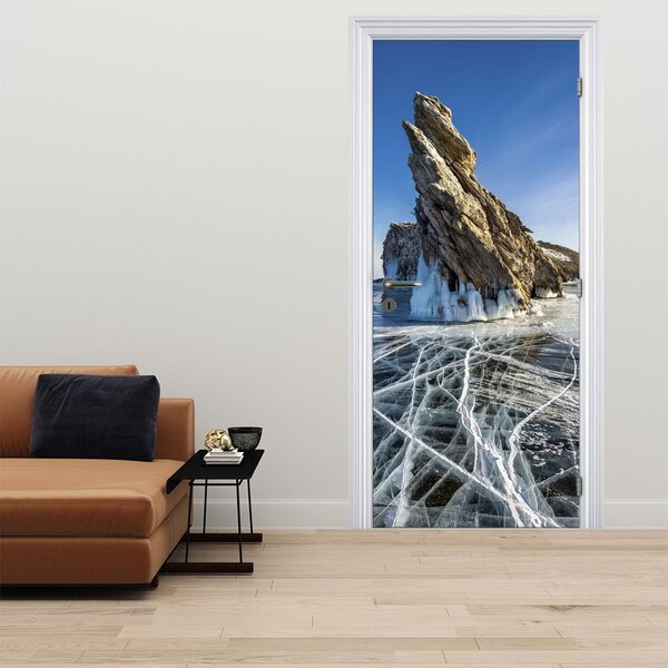 Fotótapéta ajtóra - Jégszikla (95x205cm)