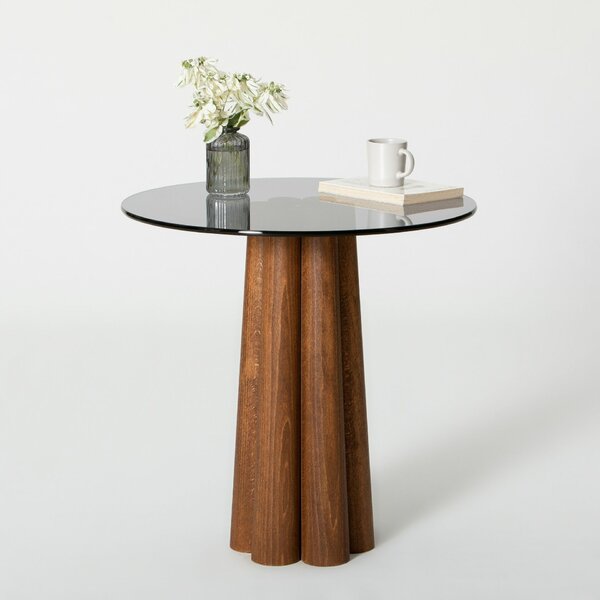 Hanah Home Coffee Table Walnut Dark Grey Thales - Walnut, Dark Grey