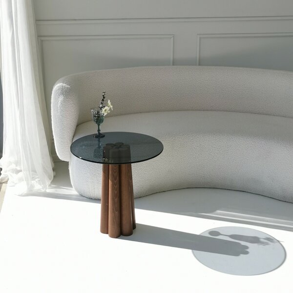 Hanah Home Coffee Table Walnut Dark Grey Thales - Walnut, Dark Grey