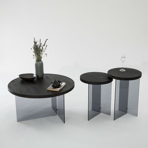 Hanah Home Serenity dohányzóasztal, antracit sötétszürke