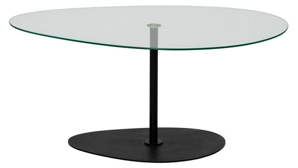 Hanah Home Coffee Table Transparent Black Porto - Transparent, Black