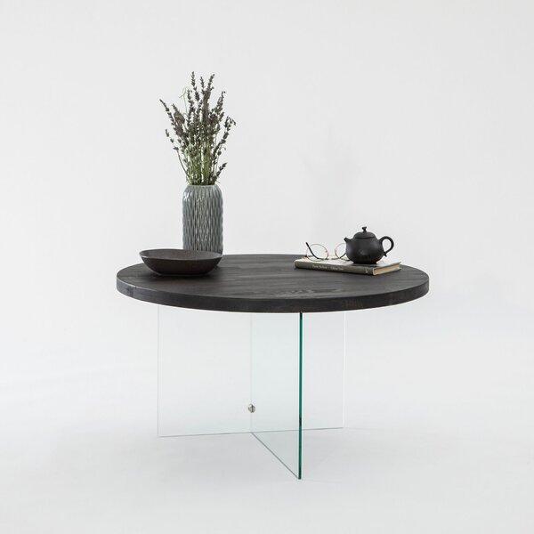 Hanah Home Coffee Table Anthracite Transparent Serenity - Anthracite, Transparent