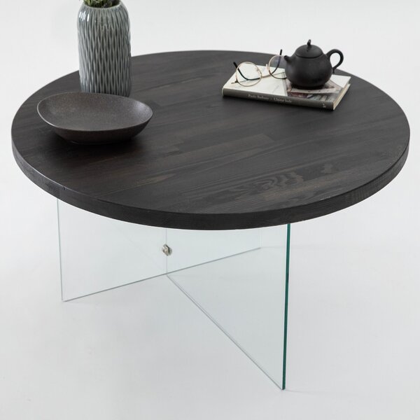 Hanah Home Coffee Table Anthracite Transparent Serenity - Anthracite, Transparent