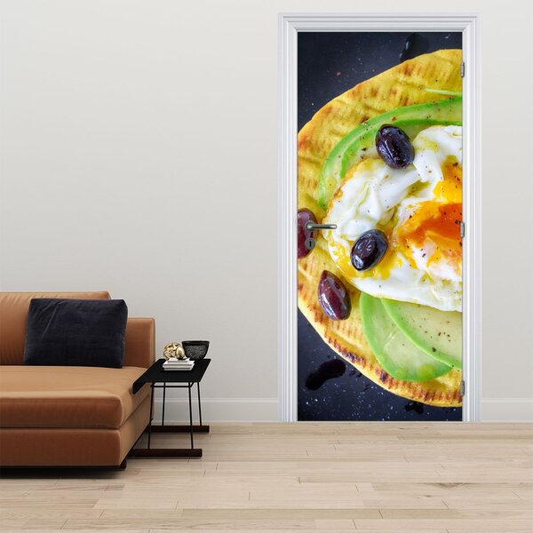 Fotótapéta ajtóra - Egészséges palacsinta (95x205cm)