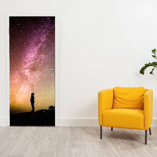 Fotótapéta ajtóra - Csillagokkal teli égbolt (95x205cm)