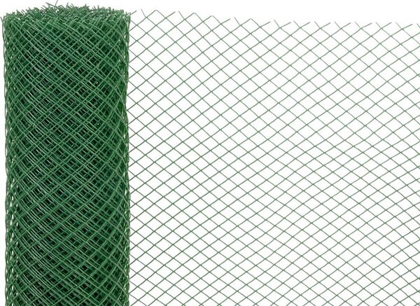 Kerítés ECONOMY 3, 1000/10x10 mm, hatszögletű minta, 300g/m2, zöld, teljesen műanyag, csomag 10 m