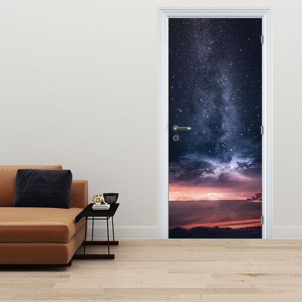 Fotótapéta ajtóra - Égbolt csillagokkal (95x205cm)