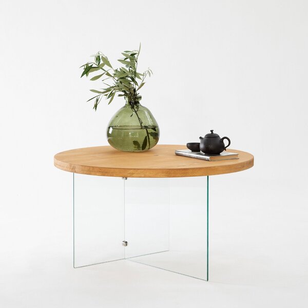 Hanah Home Dohányzóasztal Transparent Oak Serenity - Átlátszó, Tölgy
