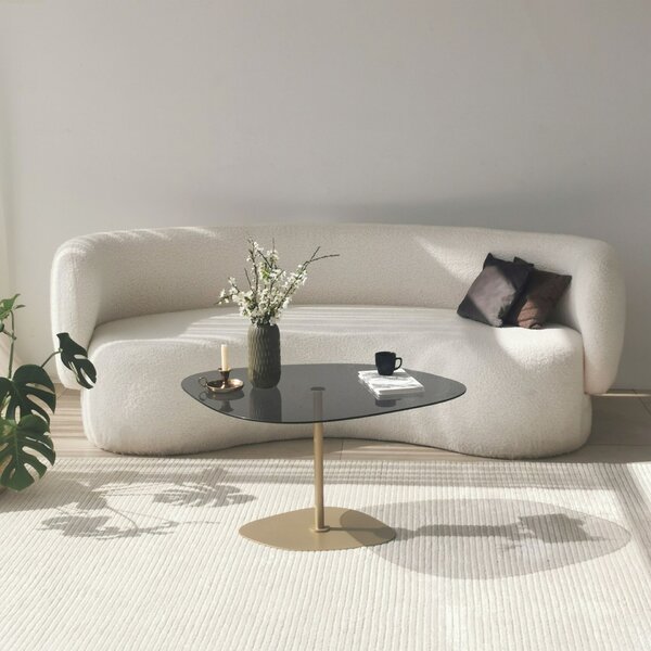 Hanah Home Coffee Table Dark Grey Gold Soho - Dark Grey, Soho
