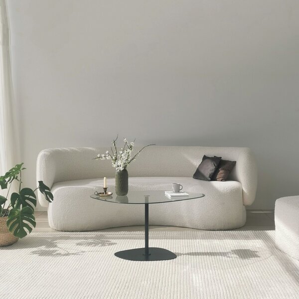 Hanah Home Soho dohányzóasztal - átlátszó, fekete