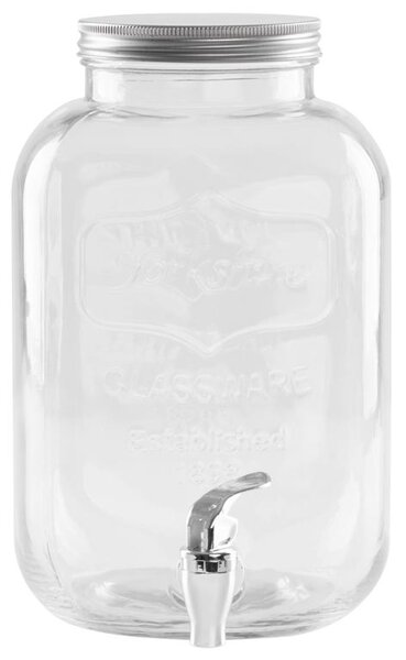Edény MagicHome, vizeskancsó csappal, üveg, 5000 ml
