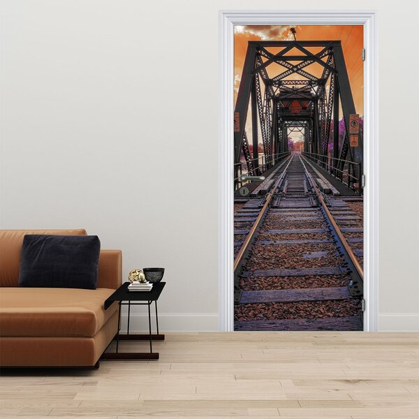 Fotótapéta ajtóra - Vasúti híd (95x205cm)