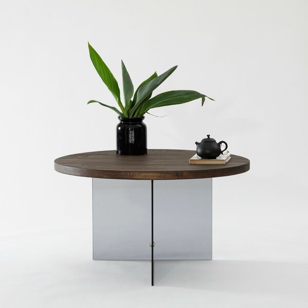 Hanah Home Serenity dohányzóasztal, dió és sötétszürke színben