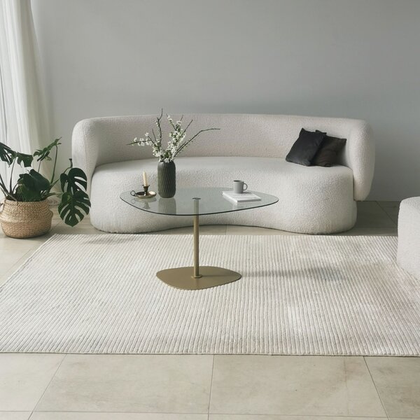 Hanah Home TransparentGold Soho Dohányzóasztal - Átlátszó, Arany