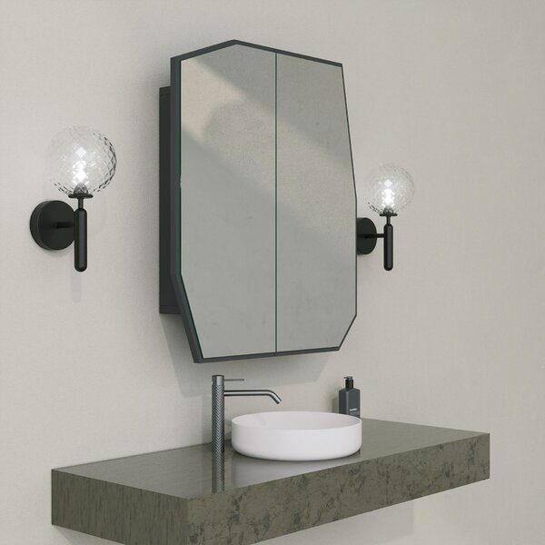Hanah Home Bathroom Cabinet Black Quartz Cabinet - Black