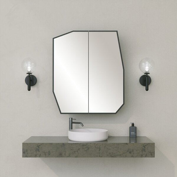 Hanah Home Bathroom Cabinet Black Quartz Cabinet - Black