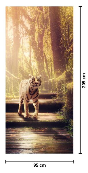 Fotótapéta ajtóra - Tigris (95x205cm)