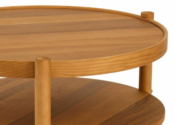 Hanah Home Monza diófa dohányzóasztal