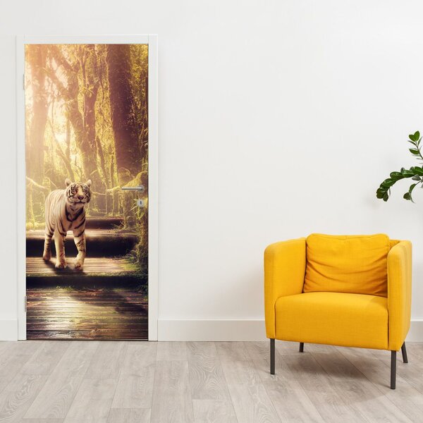 Fotótapéta ajtóra - Tigris (95x205cm)