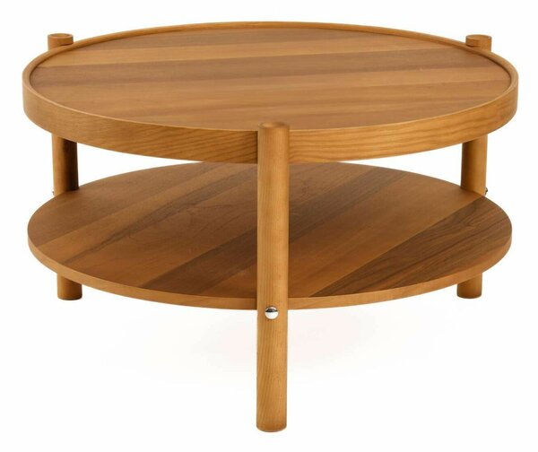 Hanah Home Monza diófa dohányzóasztal