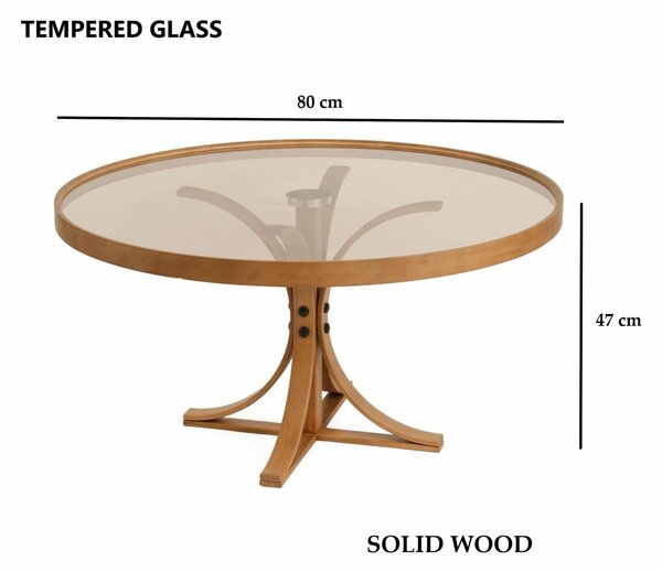 Hanah Home Dohányzóasztal Walnut Boston - Walnut