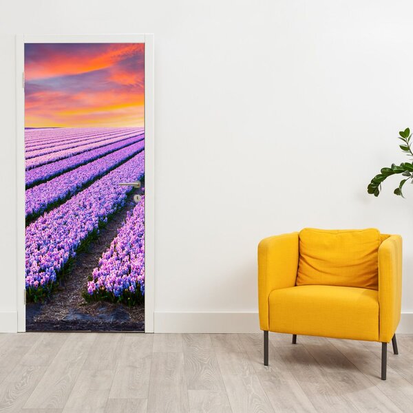 Fotótapéta ajtóra - Virágfarm (95x205cm)