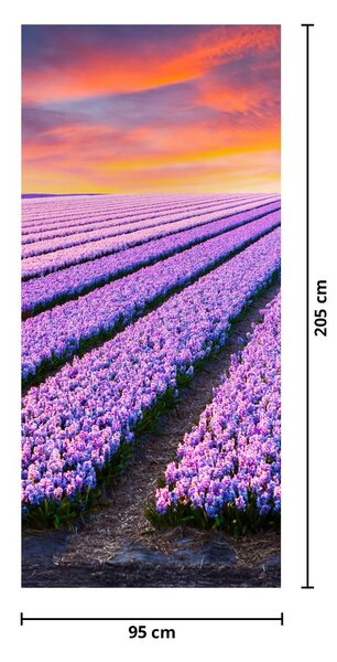 Fotótapéta ajtóra - Virágfarm (95x205cm)