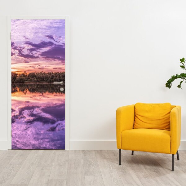 Fotótapéta ajtóra - Lila égbolt (95x205cm)